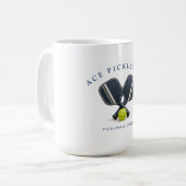 Pickleball Coach Koffiemok (Voorkant links)