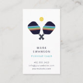 Pickleball Coach + Personal Trainer Visitekaartje (Achterkant)