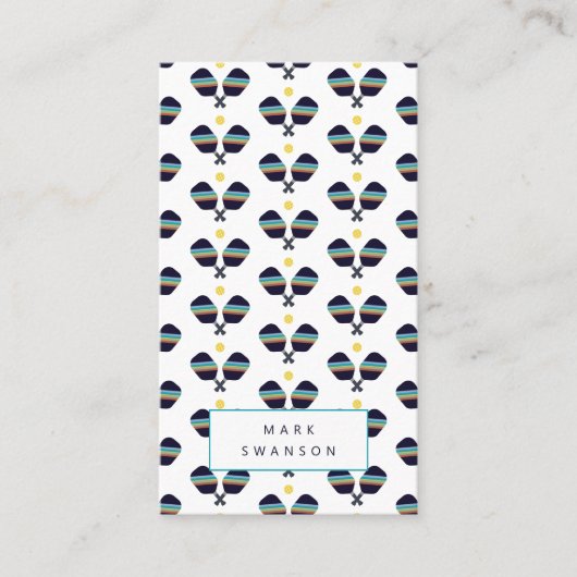 Pickleball Coach + Personal Trainer Visitekaartje (Voorkant)