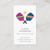Pickleball Coach + Personal Trainer Visitekaartje (Achterkant)
