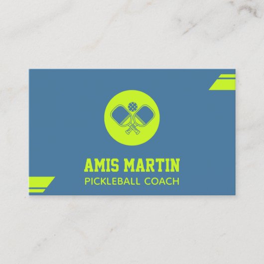 Pickleball Coach pickleball paddle Visitekaartje (Voorkant)