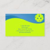 pickleball coach - pickleball speler visitekaartje (Achterkant)