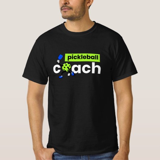 Pickleball Coach Player T-shirt (Voorkant)