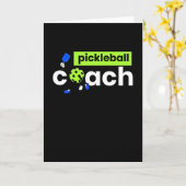 Pickleball Coach-speler Kaart (Gele Bloem)
