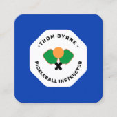 Pickleball Coach Square Visitekaartje (Voorkant)