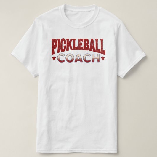 Pickleball Coach T-shirt (Design voorkant)