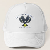 Pickleball Coach Trucker Pet (Voorkant)