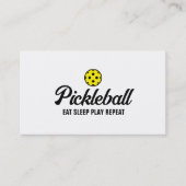 Pickleball coach visitekaartje sjabloon (Voorkant)