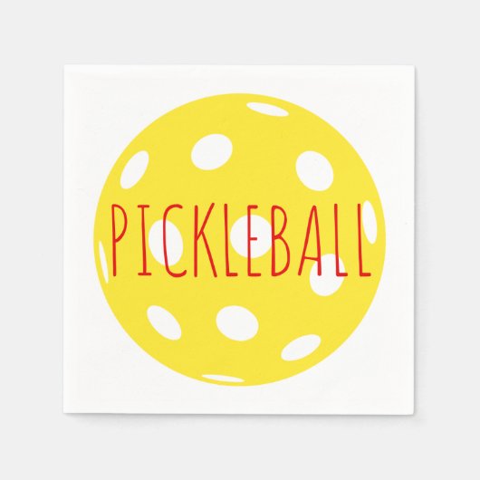 Pickleball Cocktail Napkins Servet (Voorkant)