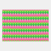  Pickleball Cocktail Preppy Pink Green Celebration Inpakpapier Vel (Voorkant 3)