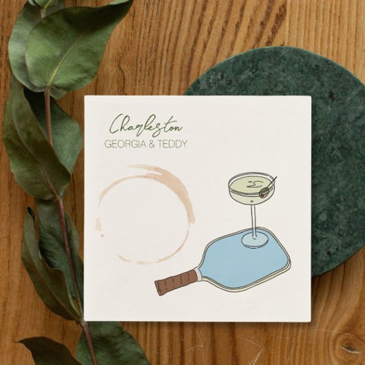 pickleball cocktail servetje servet