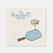 pickleball-cocktailservet servet (Voorkant)