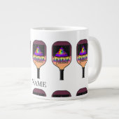 Pickleball Coffee-Mok Grote Koffiekop (Voorkant rechts)
