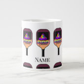 Pickleball Coffee-Mok Grote Koffiekop (Voorkant)