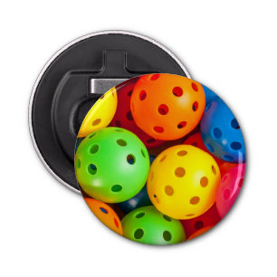 Pickleball Colorful Button Flesopener