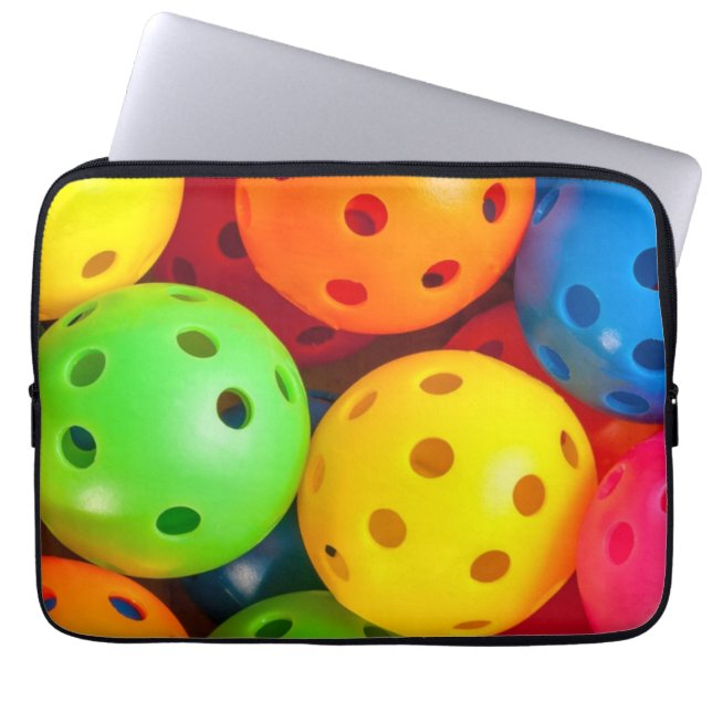 Pickleball Colorful Laptop Sleeve (Voorkant)