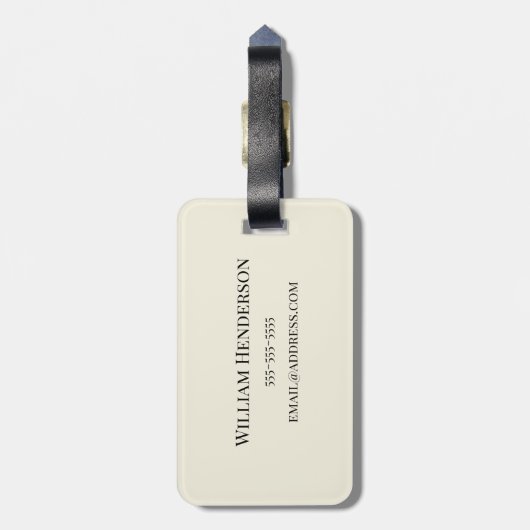 Pickleball! Colorful Monogram Initiaal Patroon Bagagelabel (Achterkant verticaal)