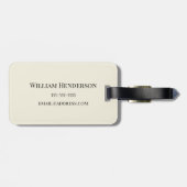 Pickleball! Colorful Monogram Initiaal Patroon Bagagelabel (Achterkant horizontaal)