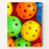 Pickleball Colorful Notitieboek (Achterkant)