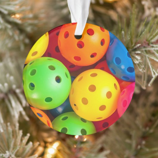 Pickleball Colorful Ornament (Boom)