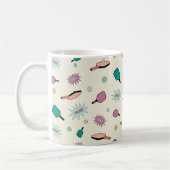 Pickleball! Colorful Pattern Koffiemok (Links)