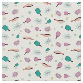 Pickleball! Colorful Pattern Stof