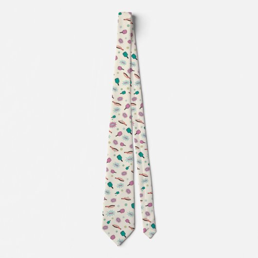 Pickleball! Colorful Pattern Stropdas (Voorkant)