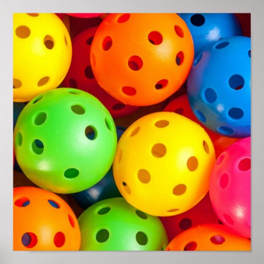 Pickleball Colorful Poster (Voorkant)