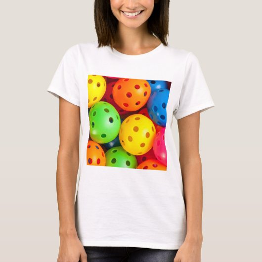 Pickleball Colorful T-shirt (Voorkant)