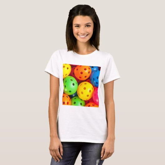 Pickleball Colorful T-shirt (Voorkant volledig)