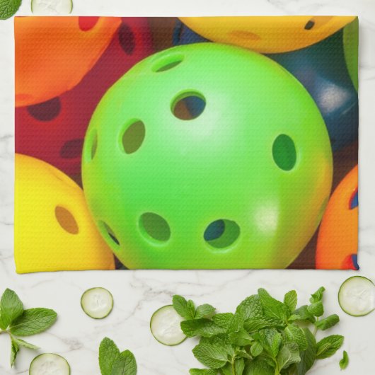 Pickleball Colorful Theedoek (Gevouwen)