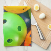 Pickleball Colorful Theedoek (Quarter Fold)