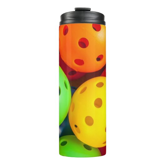Pickleball Colorful Thermosbeker (Voorkant)