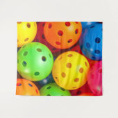 Pickleball Colorful Wandkleed (Voorkant (horizontaal))