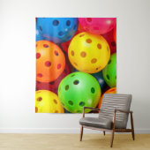 Pickleball Colorful Wandkleed (In situ)
