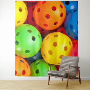 Pickleball Colorful Wandkleed
