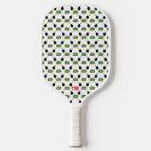 Pickleball Comics superheld Initialen Sportspel Pickleball Paddle (Voorkant)