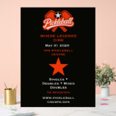 Pickleball Competitie Toernooi Acryl Bord (Huwelijk)