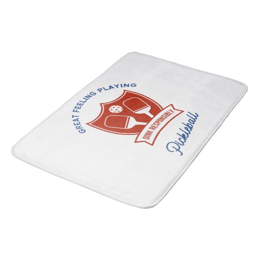 Pickleball cool ontwerp om te draag badmat (Gekanteld)