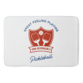 Pickleball cool ontwerp om te draag badmat (Voorkant)