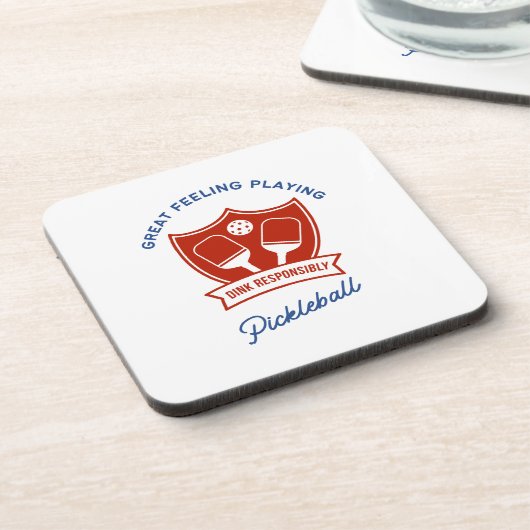 Pickleball cool ontwerp om te draag bier onderzetter (Linkerzijde)