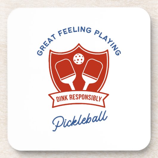 Pickleball cool ontwerp om te draag bier onderzetter (Voorkant)