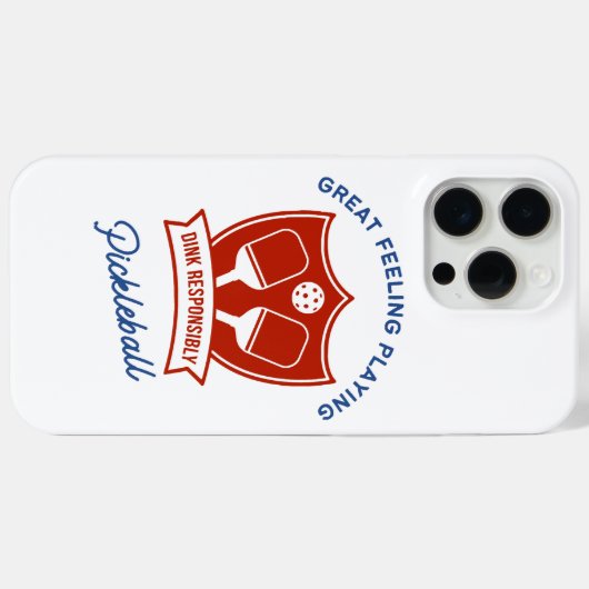 Pickleball cool ontwerp om te draag Case-Mate iPhone case (Achterkant (horizontaal))
