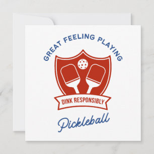 Pickleball cool ontwerp om te draag kaart