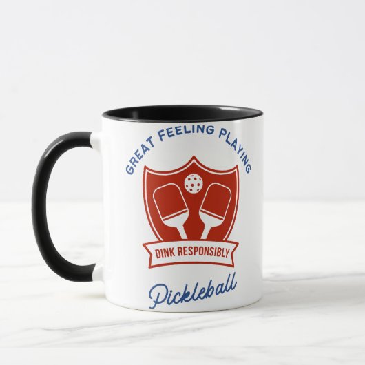Pickleball cool ontwerp om te draag mok (Links)