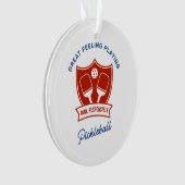 Pickleball cool ontwerp om te draag ornament (voorkant)