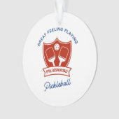 Pickleball cool ontwerp om te draag ornament (voorkant)