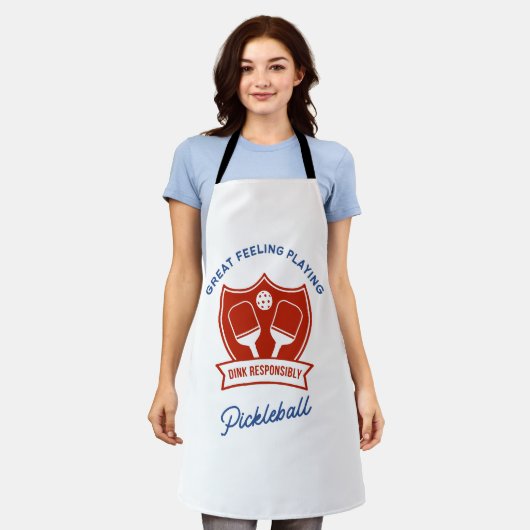 Pickleball cool ontwerp om te draag schort (Gedragen)