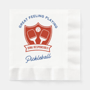 Pickleball cool ontwerp om te draag servet