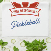 Pickleball cool ontwerp om te draag theedoek (Gevouwen)